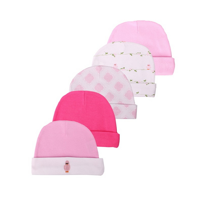 5Pcs Of Newborn Baby Pure Cotton Hats