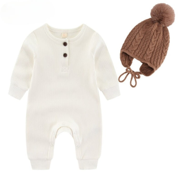 Winter Baby Knitted Romper