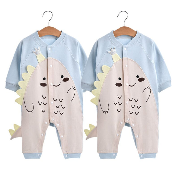 Cartoon Dinosaur Rompers For Baby Boys & Girls