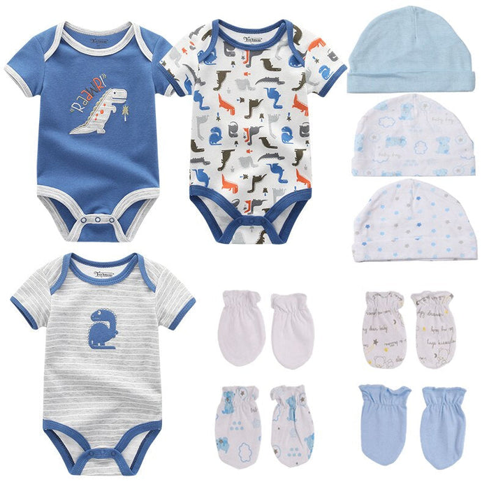 3Pcs Newborn Infant Baby Bodysuit Outfits