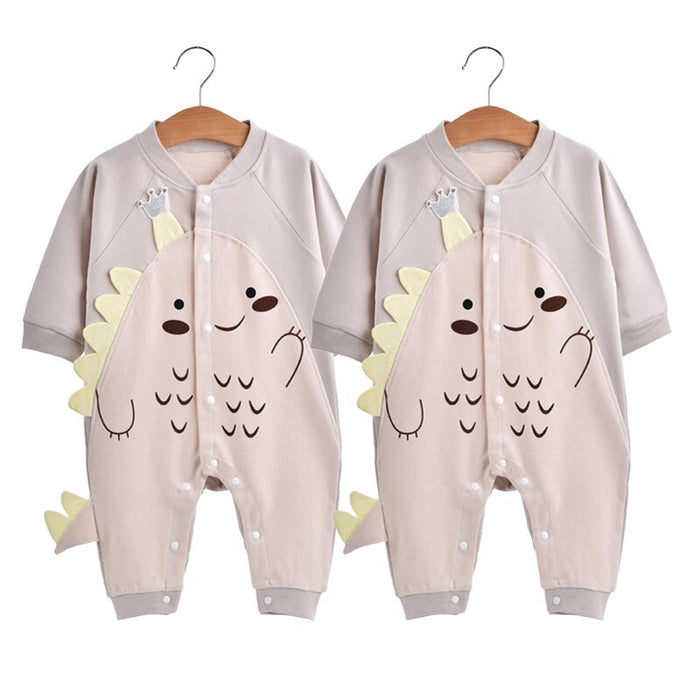 Cartoon Dinosaur Rompers For Baby Boys & Girls