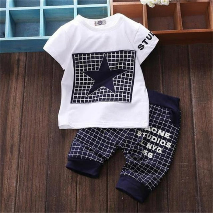 Star Print Children's Summer Suit