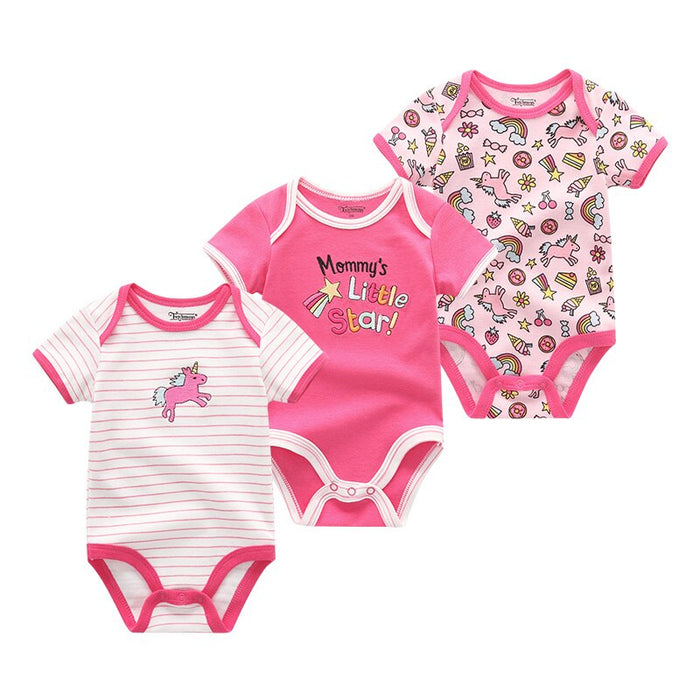 3Pcs Newborn Girl Clothes Bodysuits