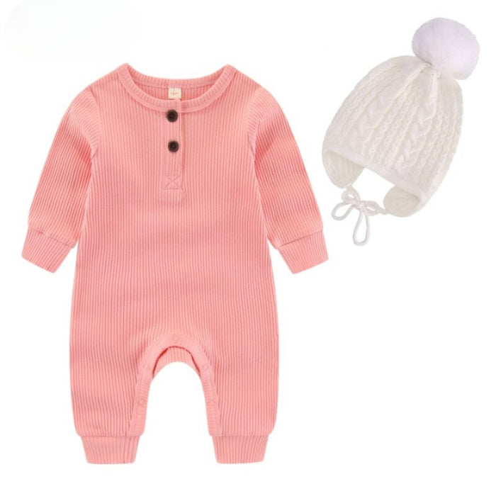 Winter Baby Knitted Romper