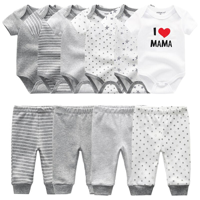 Infant Baby Boy And Girl Bodysuits Clothes Set