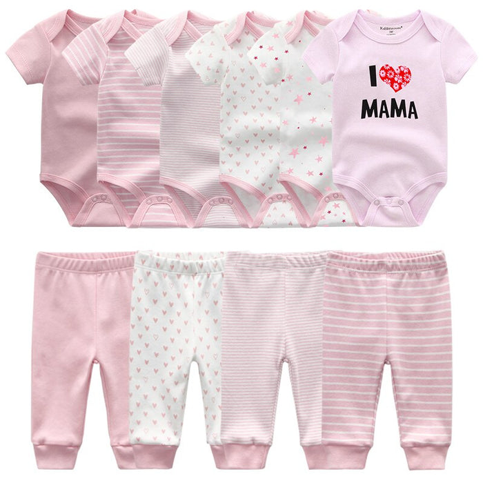 Infant Baby Boy And Girl Bodysuits Clothes Set