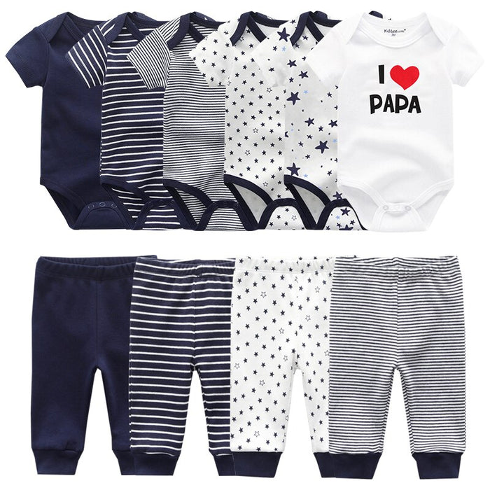 Infant Baby Boy And Girl Bodysuits Clothes Set