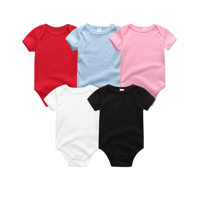 5Pcs Newborn's Baby Bodysuit Set