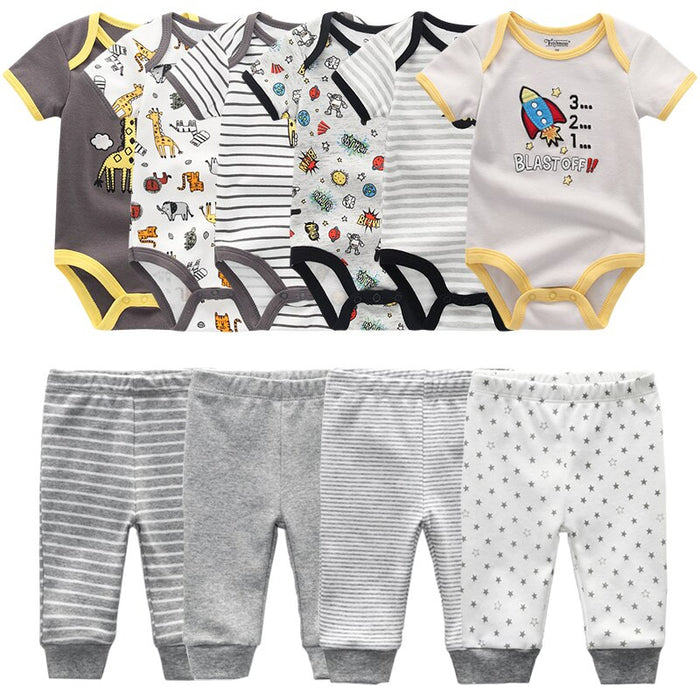 Infant Baby Boy And Girl Bodysuits Clothes Set