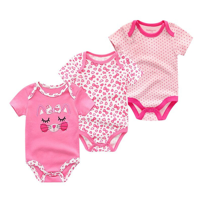 3Pcs Newborn Girl Clothes Bodysuits