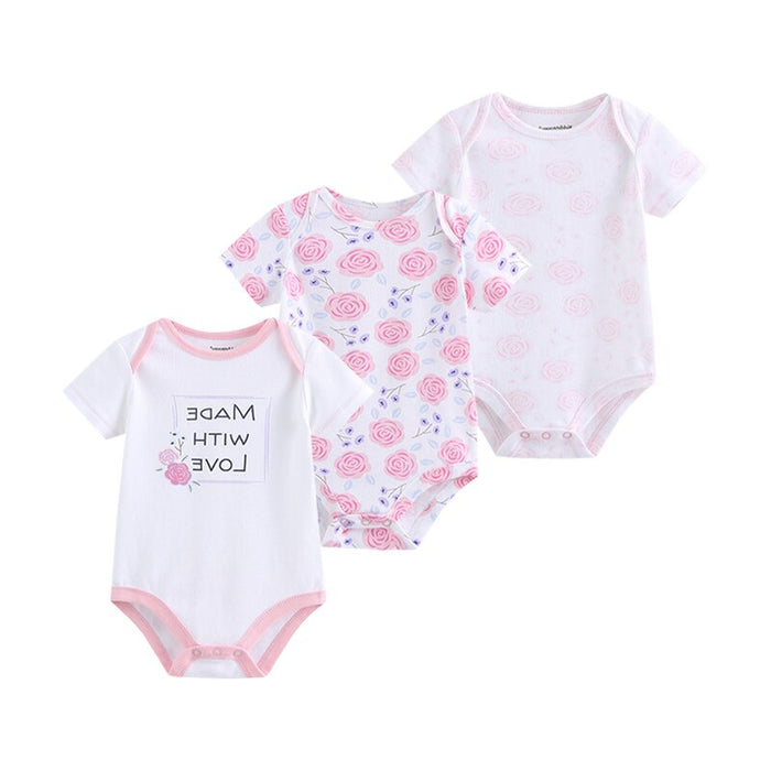 3Pcs Newborn Girl Clothes Bodysuits