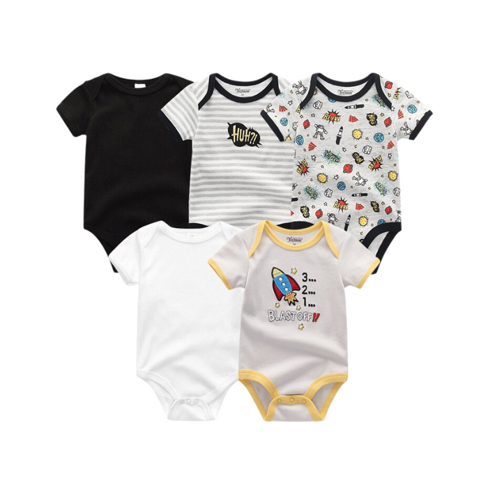 5Pcs Newborn Baby Bodysuit