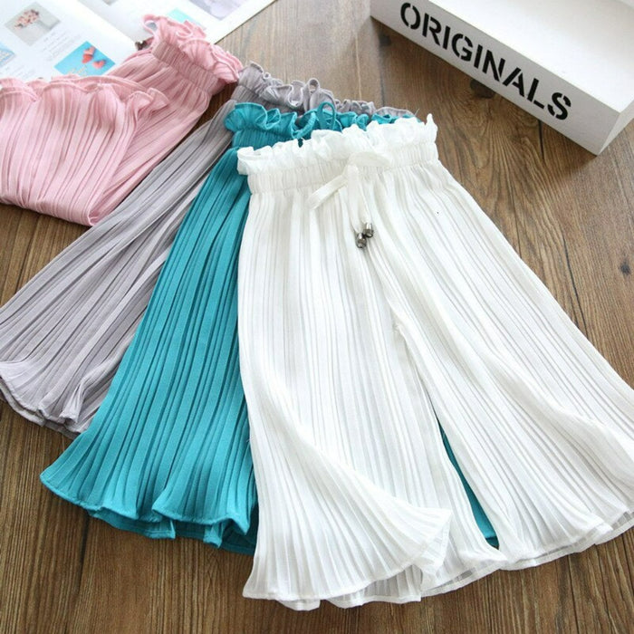 Girls Summer Chiffon Pants