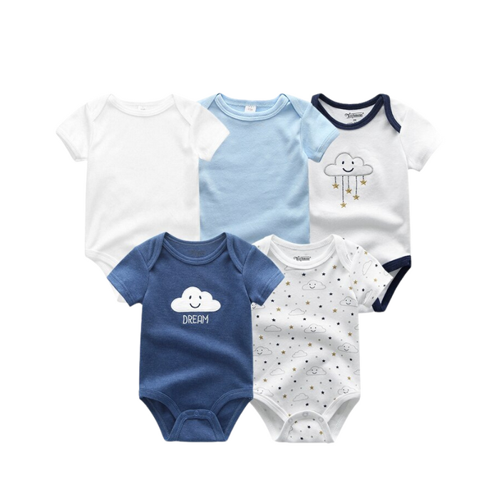 5Pcs Newborn's Baby Bodysuit Set