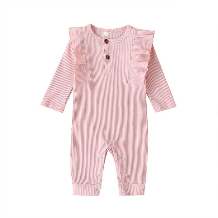 Baby Girl Fall Knitted Romper Bodysuit