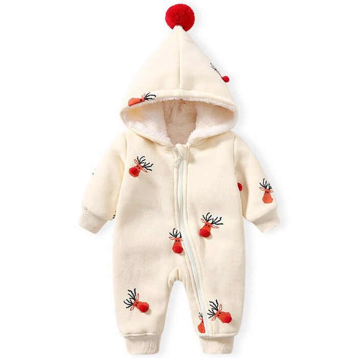 Winter Baby Thicken Christmas Infant Romper