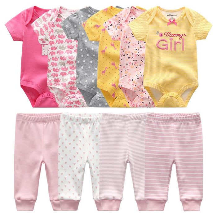 Newborn Baby Girl Clothes Set Bodysuits