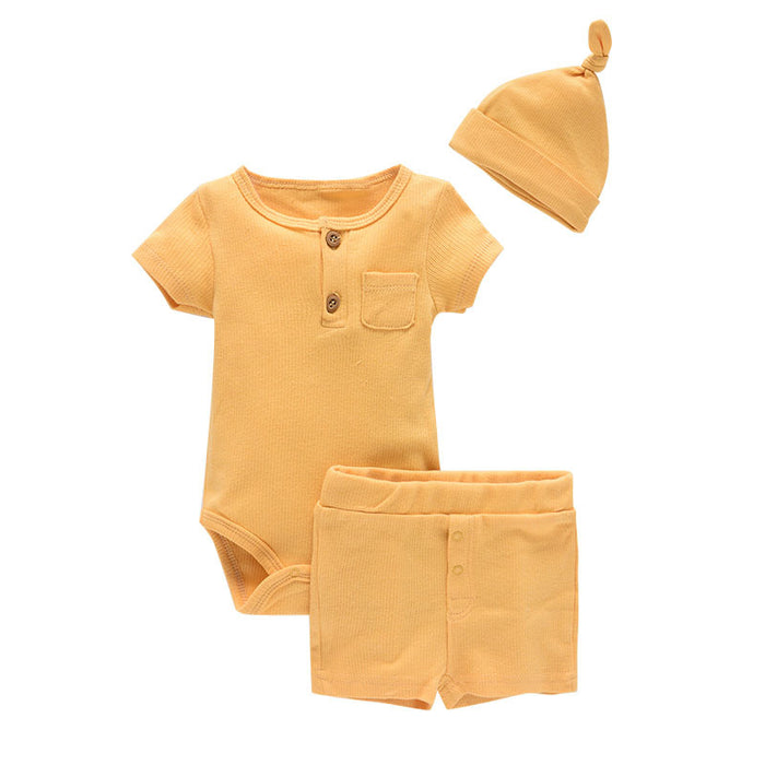 Summer Baby Boy And Girl Clothes Set Bodysuit