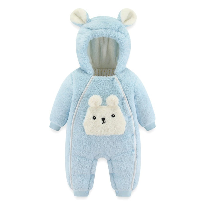 Newborn Baby And Boy Girl Winter Hooded Romper