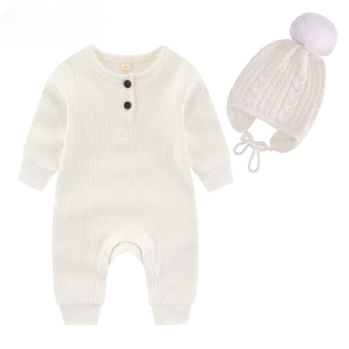 Winter Baby Knitted Romper