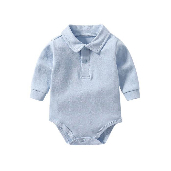 Solid Color Newborn Shirt Jumpsuit