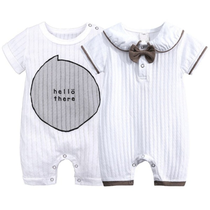 Summer Short Sleeve 2Pcs Newborn Bodysuits