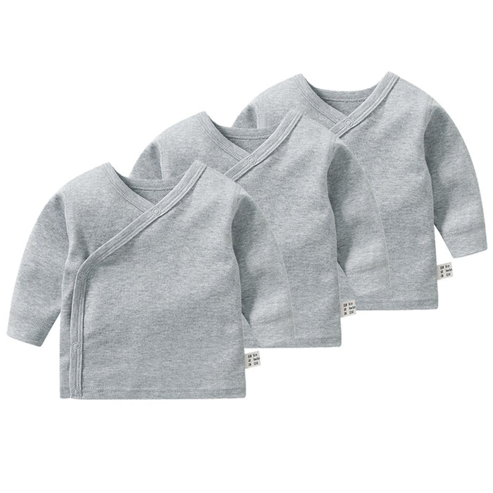 3Pcs Pure Cotton Long Sleeve T-Shirts