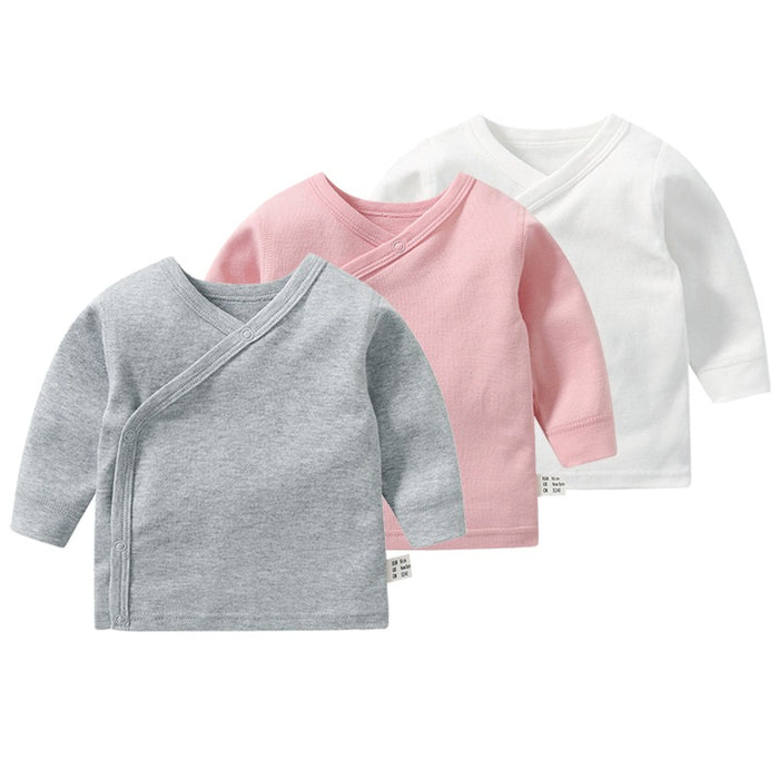 3Pcs Pure Cotton Long Sleeve T-Shirts For Toddler