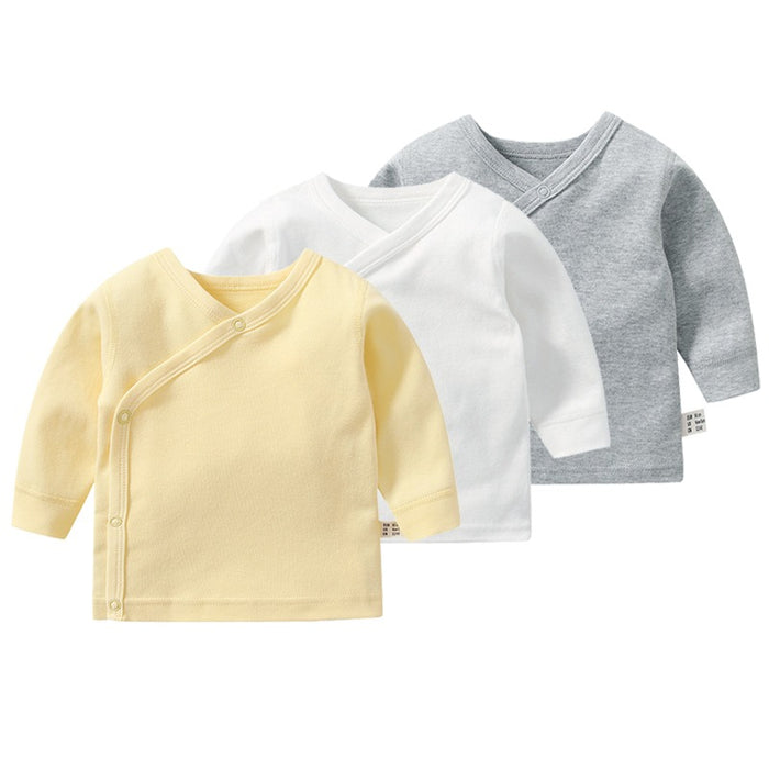 3Pcs Pure Cotton Long Sleeve T-Shirts For Toddler