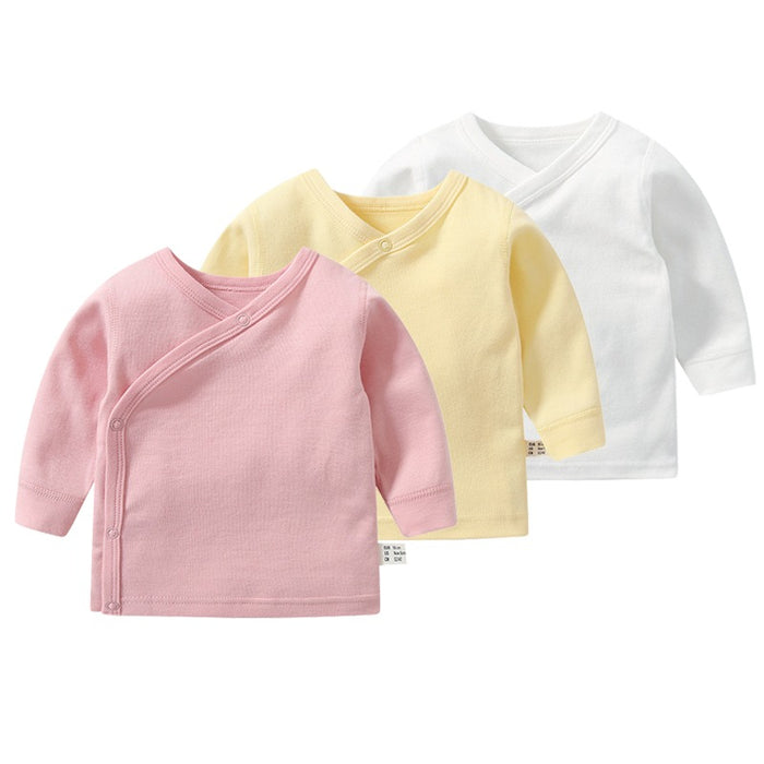 3Pcs Pure Cotton Long Sleeve T-Shirts For Toddler