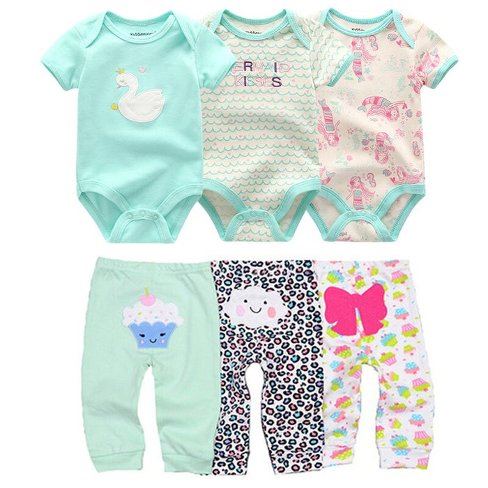 Infant Newborn Baby Boy Girl Clothes Outfits Bodysuits