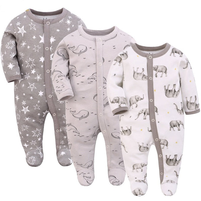 Newborn Baby 3pcs Rompers Clothes Set