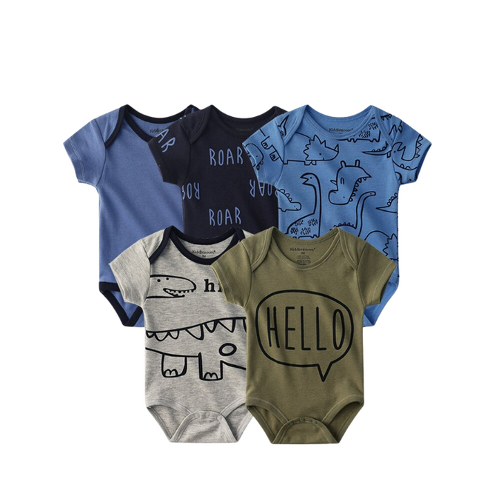 5Pcs Newborn Baby Bodysuit