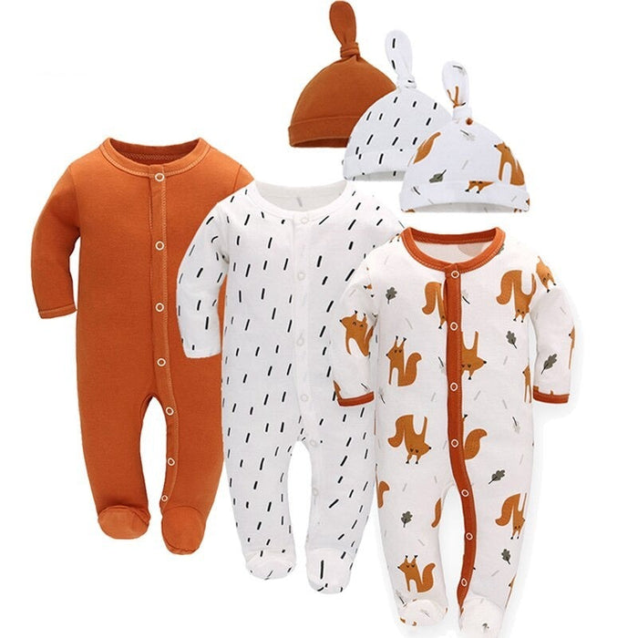 Newborn Romper With Hat Baby Clothes Set