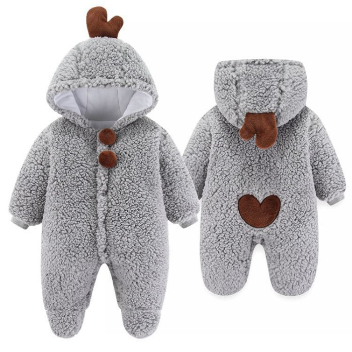 Bear Hooded Romper For Baby