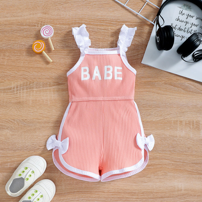 Summer Baby Girl Sling Romper Bodysuit