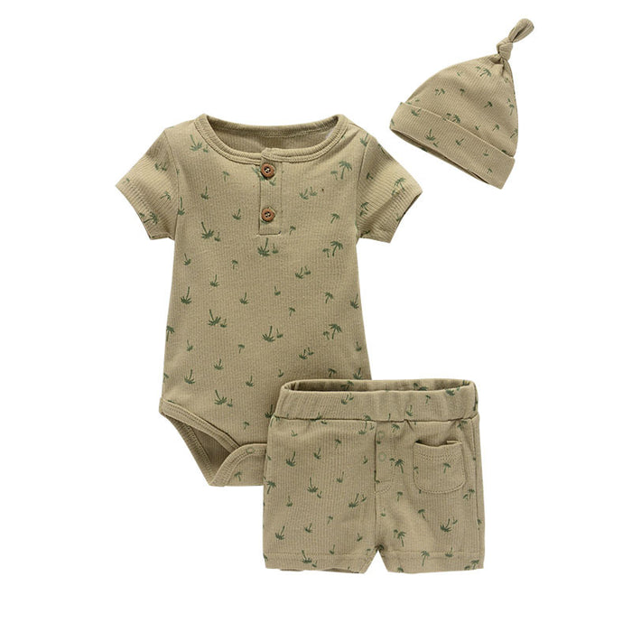 Summer Baby Boy And Girl Clothes Set Bodysuit