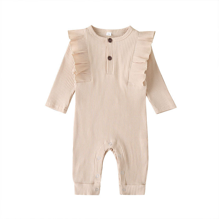 Baby Girl Fall Knitted Romper Bodysuit