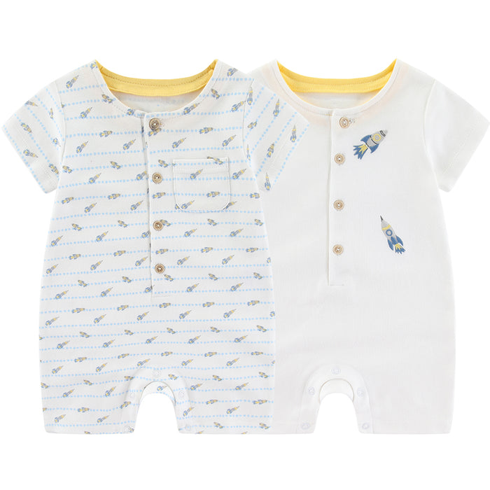 2Pcs Baby Boy Romper Newborn Bodysuit