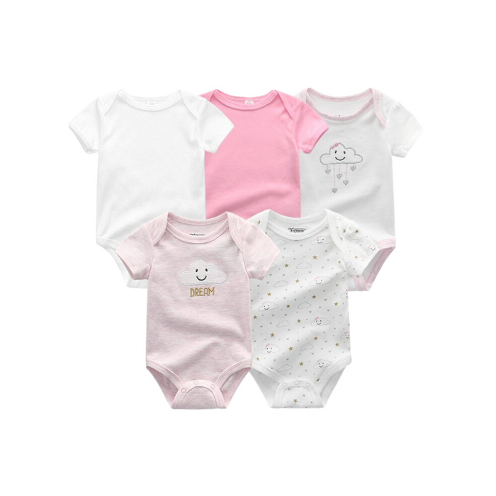 5Pcs Newborn's Baby Bodysuit Set