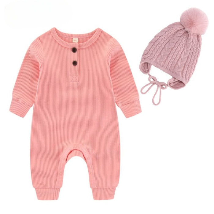 Winter Baby Knitted Romper