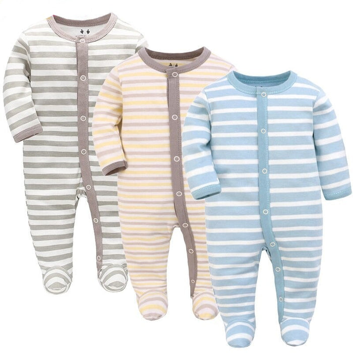 3pcs Newborn Baby Rompers Clothes Set