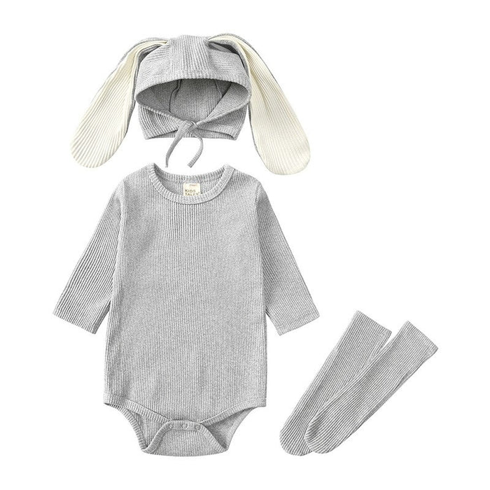 Long Sleeved Bunny Shaped Jumpsuit