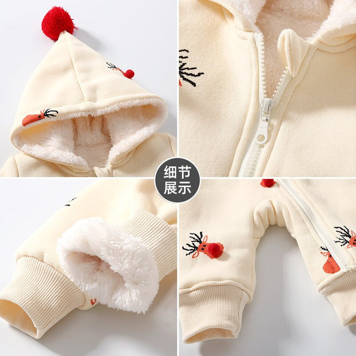 Winter Baby Thicken Christmas Infant Romper