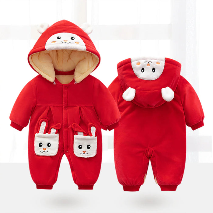 Newborn Baby Winter Romper