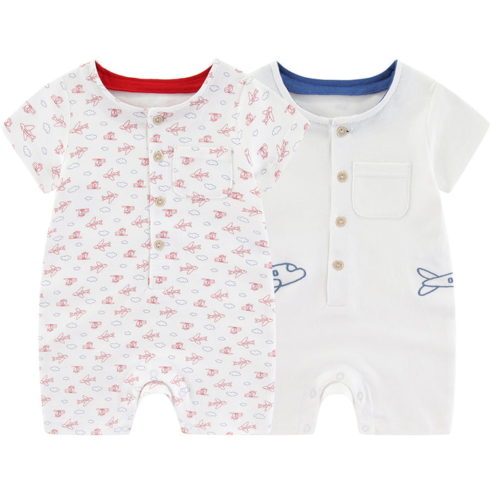 2Pcs Baby Boy Romper Newborn Bodysuit