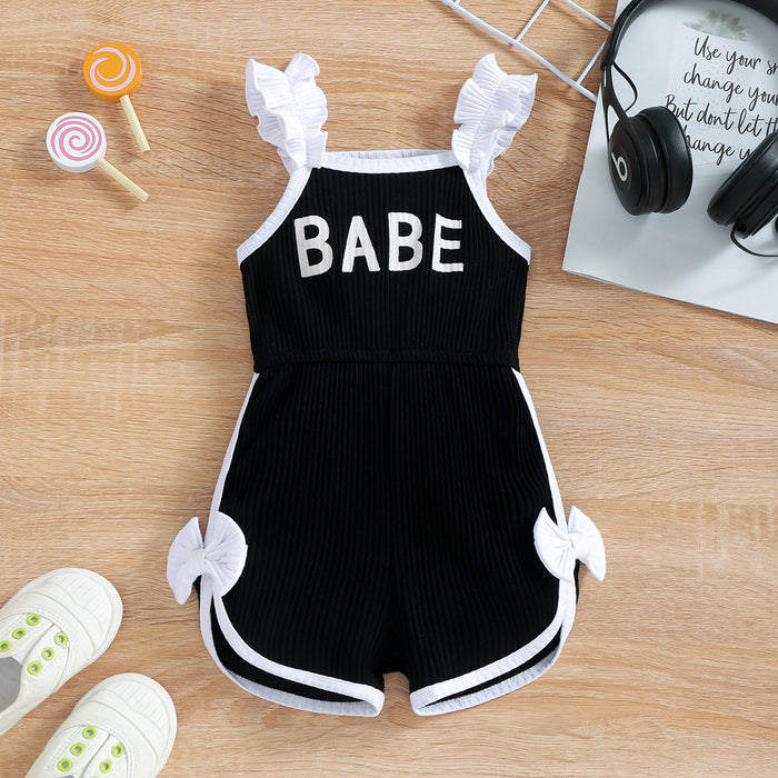 Summer Baby Girl Sling Romper Bodysuit