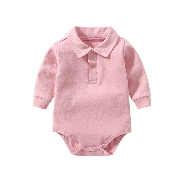 Solid Color Newborn Shirt Jumpsuit