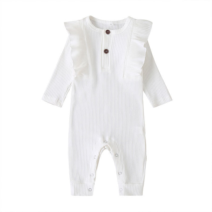 Baby Girl Fall Knitted Romper Bodysuit