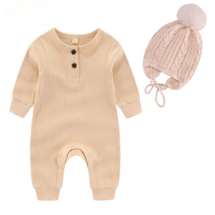 Winter Baby Knitted Romper